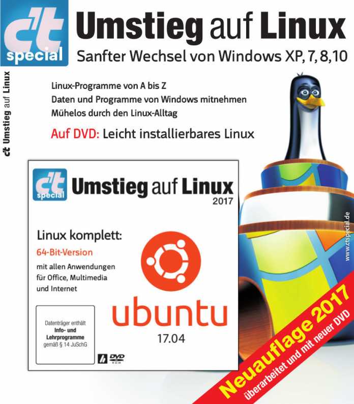 Das cʼt Special „Umstieg auf Linux“ samt bootfähiger DVD mit Ubuntu 17.04