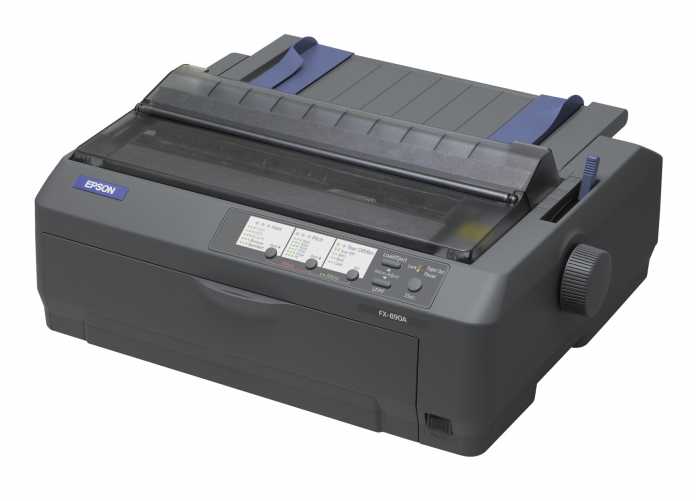 Nadeldrucker wie der Epson FX-980a gelten als besonders robust. Sie eignen sich auch für staubige oder feuchte Arbeitsumgebungen.