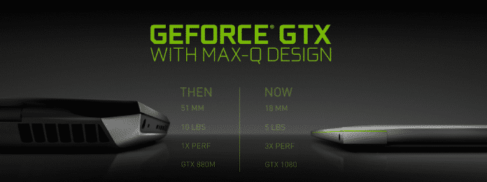 Max-Q-Ultrabooks soll es mit GPUs der Serien GeForce GTX 1060, 1070 und 1080 geben.