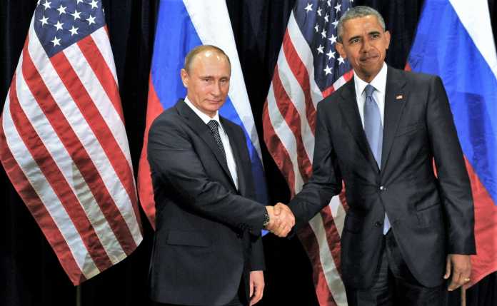 Putin und Obama beim Shakehands