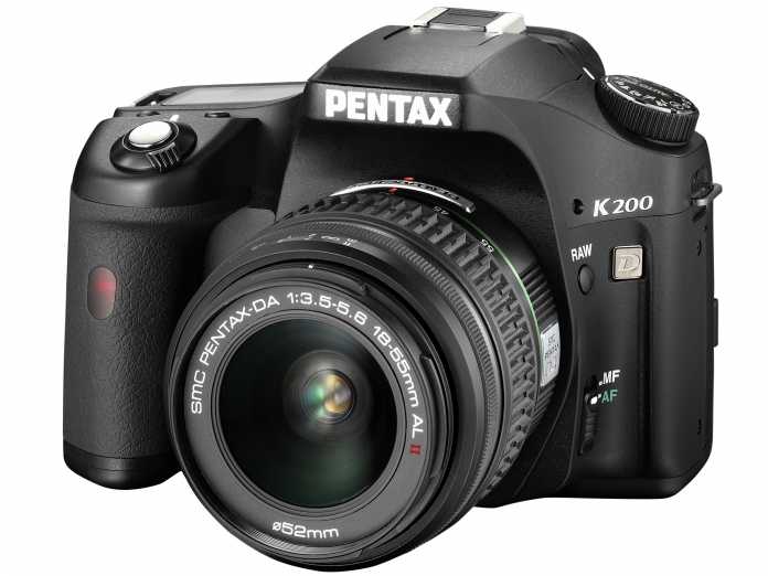 Bitte einsteigen: Spiegelreflexkamera Pentax K200D