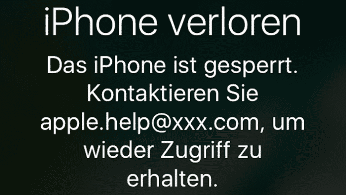 iPhone iCloud-Fernsperung