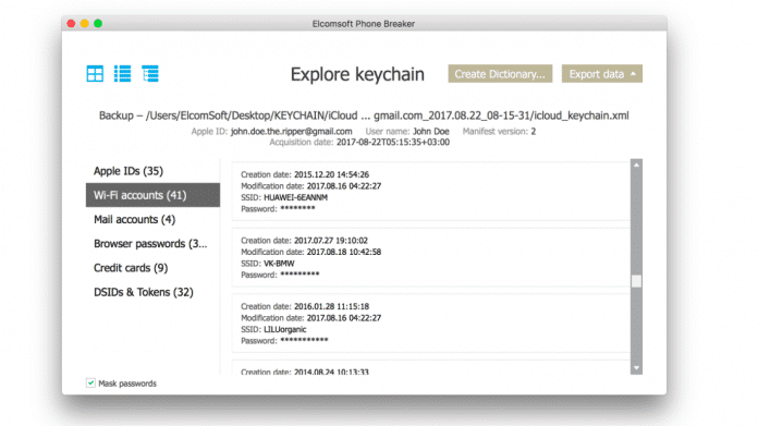 Apples iCloud-Schlüsselbund: Forensik-Tool soll Zugangsdaten auslesen