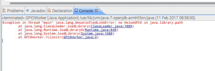 Java kann die Bibliothek zur Laufzeit nicht finden (Abb. 4).