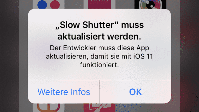 Achtung Datenverlust: iOS 11 öffnet alte Apps nicht mehr
