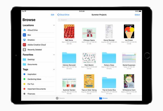Neu auf iPhone und iPad mit iOS 11: Apples Dateien-App.
