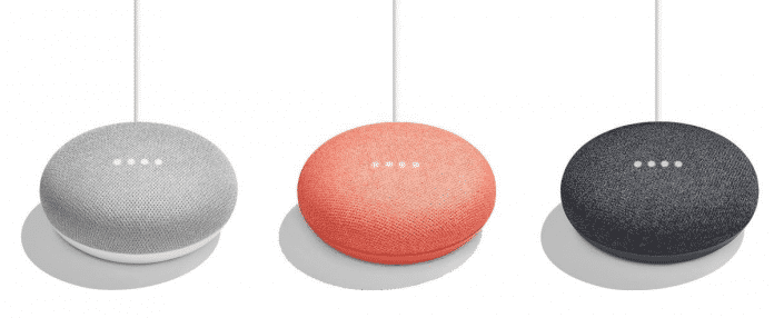 Google Home Mini ist in drei Farben erhältlich.