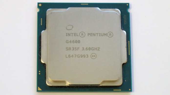 Intel Pentium G4600 &quot;Kaby Lake&quot;