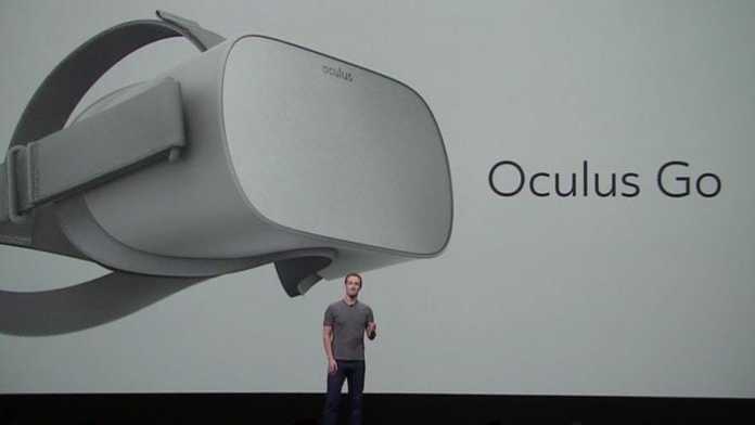 Mark Zuckerberg bei der Präsentation der Oculus Go.