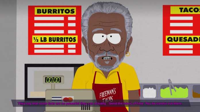 Im Taco-Imbiss steht US-Schauspieler Morgan Freeman hinterm Tresen und gibt Tipps fürs Backen energiereicher Snacks.