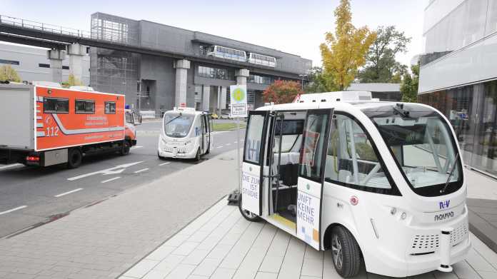 Autonomes Fahren: Fraport testet selbstfahrende Shuttles am Frankfurter Flughafen