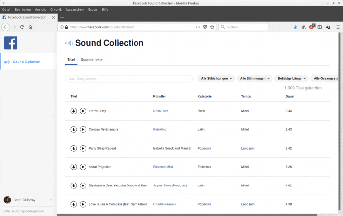 Facebook will Videoproducer mit einer Sound-Bibliothek mit freien Musikstücken und Klängen unterstützen.