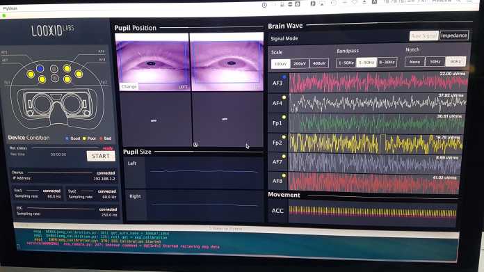 LooxidVR ausprobiert: Das Headset, das Gehirnströme misst und Pupillen trackt