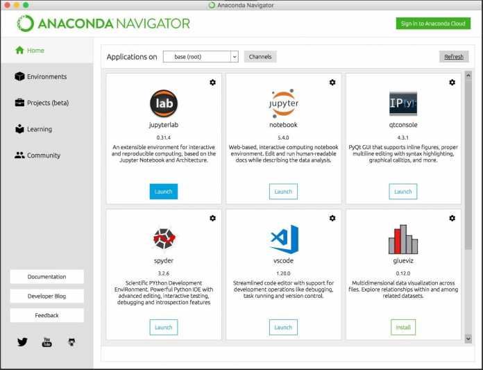Nun auch im Anaconda Navigator zu finden: Der Visual Studio Code Editor von Microsoft. (Bild: Microsoft)