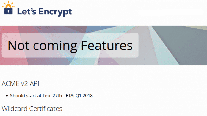 Let's Encrypt verschiebt Wildcard-Zertifikate