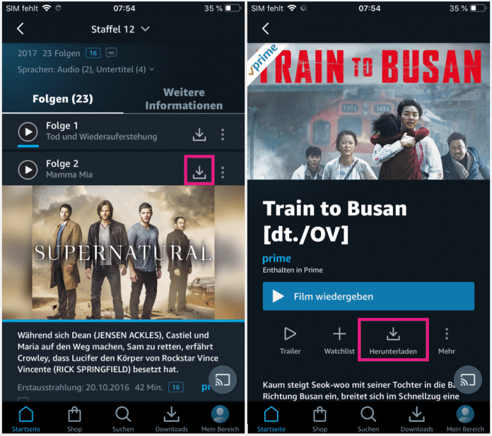 Amazon prime video uptodown store