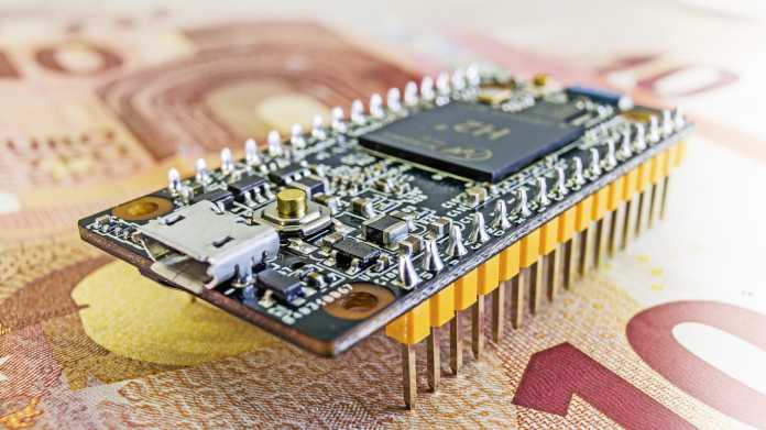 Ein Mikrocontroller auf 10-Euro-Scheinen