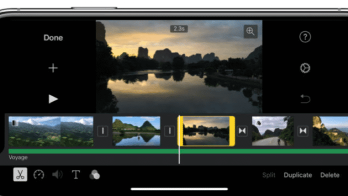 iMovie für iPhone X optimiert