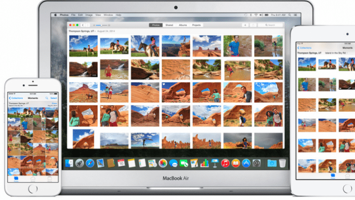 Die hauseigene App Fotos brachte Apple von iOS auf den Mac.