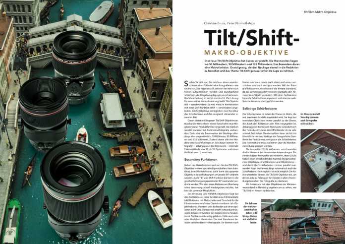 Tilt/Shift-Objektive, c't Fotografie 3/2018