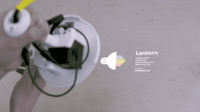 Lantern: eine Ikea-Lampe mit eingebautem Raspberry Pi und Android Things