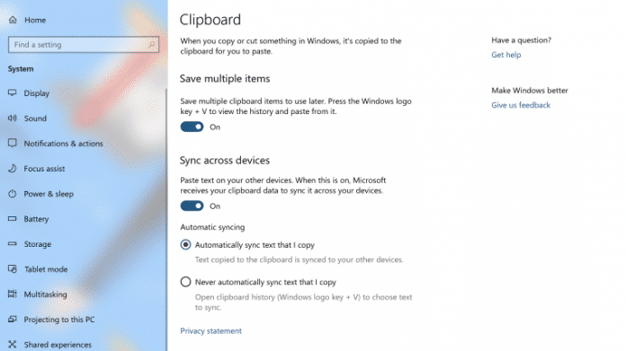Windows 10: Das Cloud Clipboard kommt!