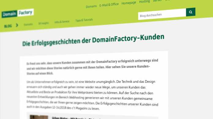 Wegen DSGVO-Panne: Domainfactory-Kundendaten waren als XML-Feed offen im Netz