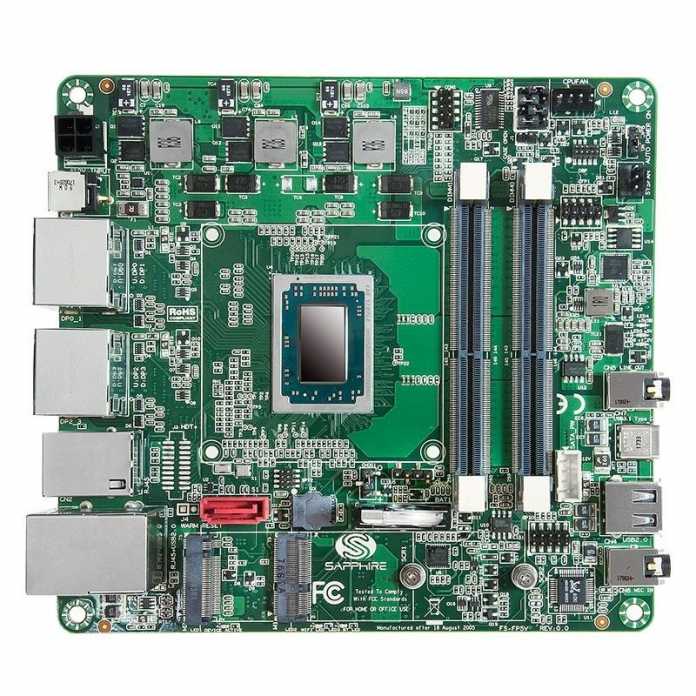 Mini-STX-Mainboard Sapphire FS-FP5V mit AMD Ryzen Embedded V1000