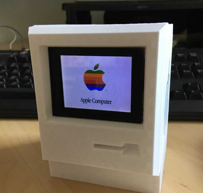 Mini-Macintosh 128k aus dem 3D-Drucker, mit Farbdisplay und Arduino Uno