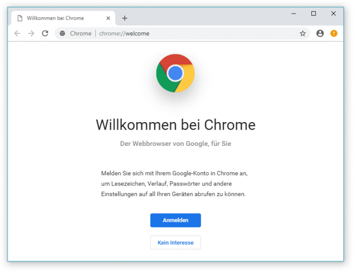 Mehr Weiß, abgerundete Tabs und Adressleiste: Die neue Bedienoberfläche von Chrome.