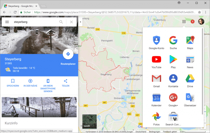 Abbildung 1: Google Maps als Beispiel für eine Micro-App