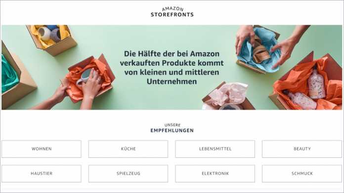 Amazon Storefronts: Neue Shop-Plattform für kleine Händler