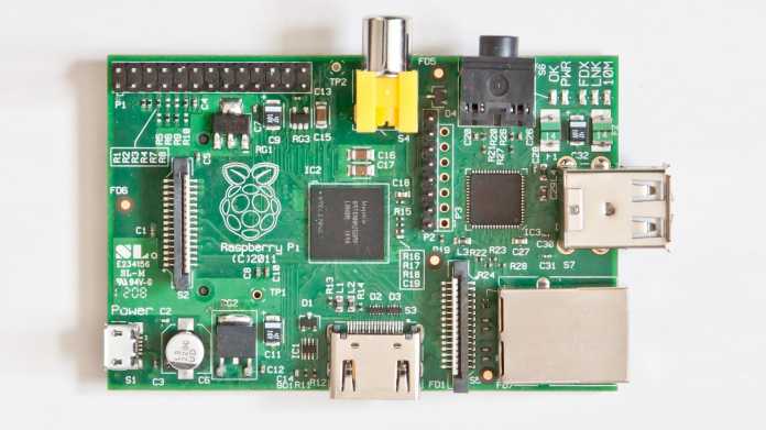 Raspberry Pi 1: eine grüne Platine