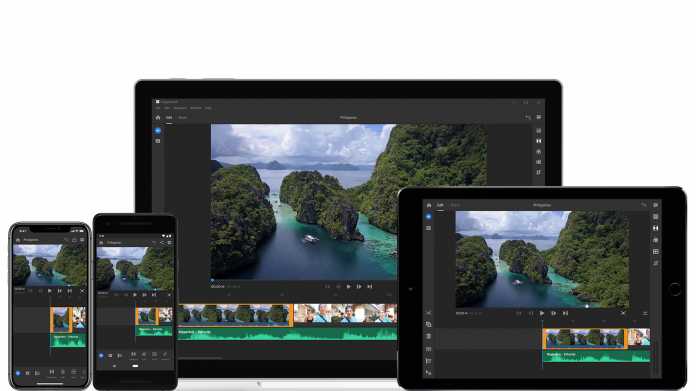 Premiere Rush stellt Videoschnittwerkzeuge auf verschiedenen Plattformen bereit und kommuniziert mit Premiere Pro CC.