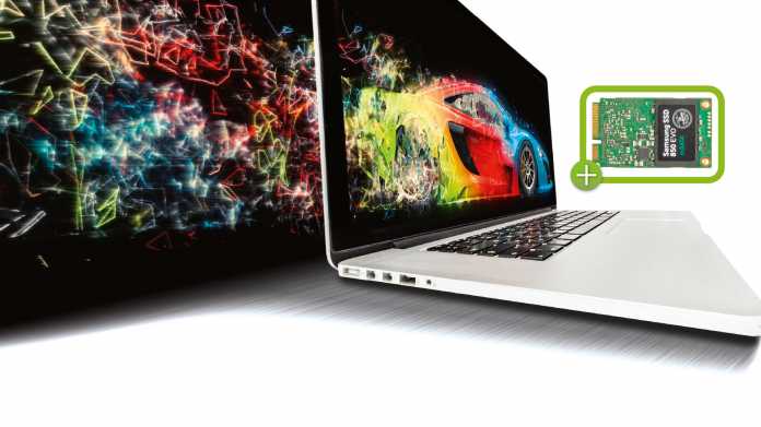 MacBook Pro und Air beschleunigen: Flinke Standard-SSDs per Adapter einbauen