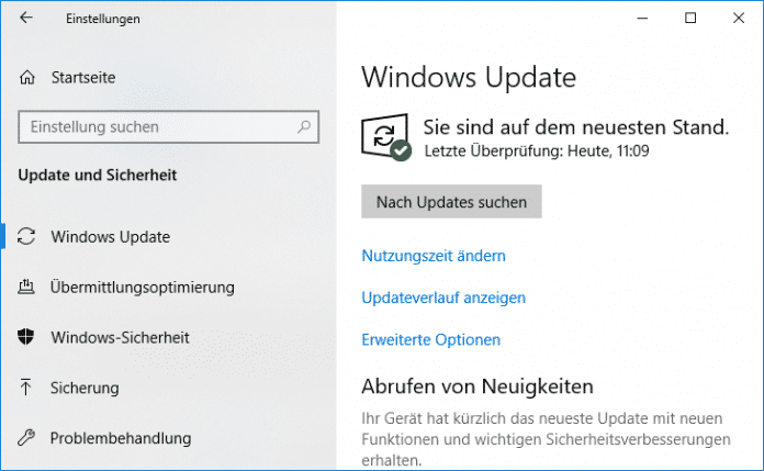 Windows-Update: Windows 10 Version 1809 allgemein freigegeben