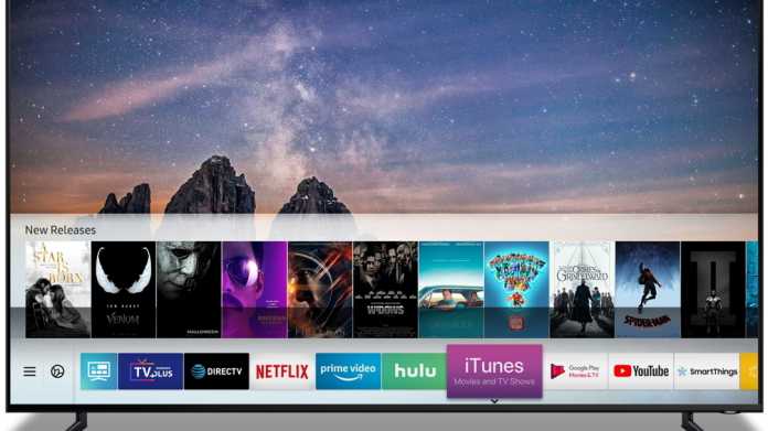 iTunes-Inhalte und AirPlay 2 für Samsung-Fernseher