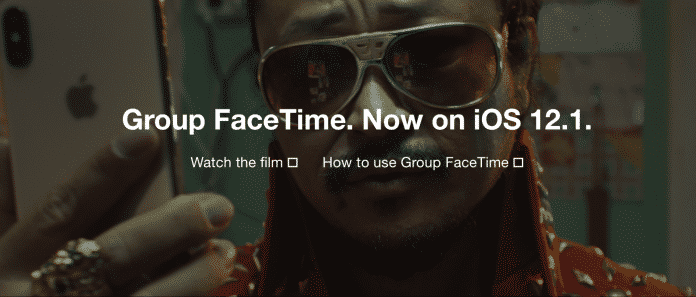 Werbung für die FaceTime-Gruppenfunktion entfernte Apple von seiner iPhone-Seite.