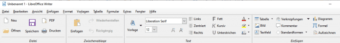LibreOffice 6.2: Ribbon-ähnliche Oberfläche nicht mehr experimentell