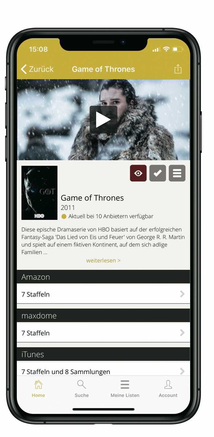 Mit WerStreamt.es durchforsten Sie das Angebot mehrerer Streaming-Anbieter, um sehenswerte Filme und Serien zu finden.