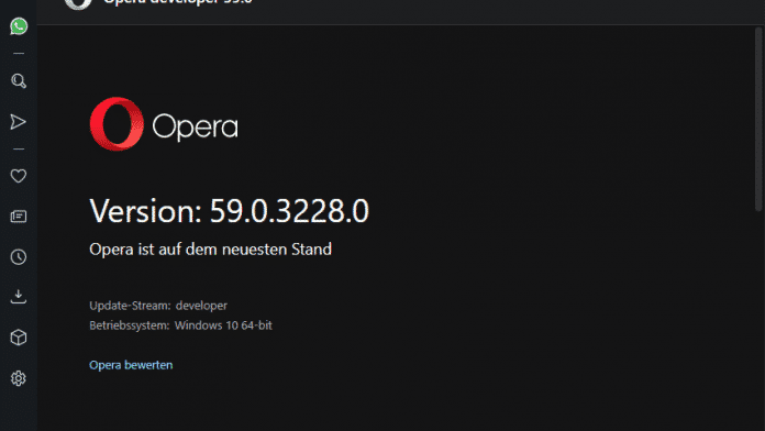Opera-Browser mit neuem Design