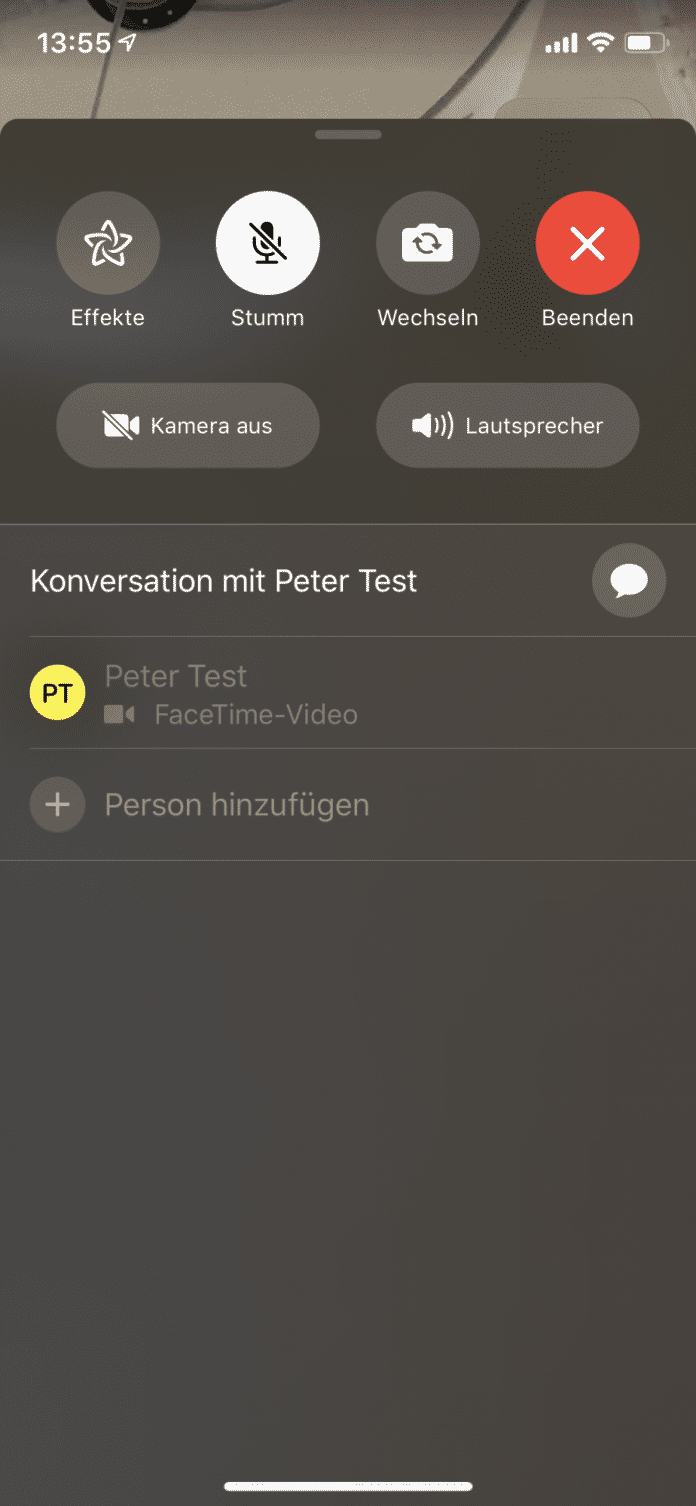 Trotz iOS 12.1.4: Weitere Personen ließen sich nicht zu eine FaceTime-Anruf zuschalten.
