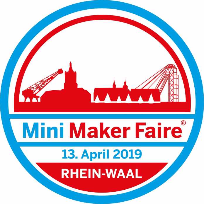 Logo Mini Maker Faire Rhein-Waal am 13. April 2019.