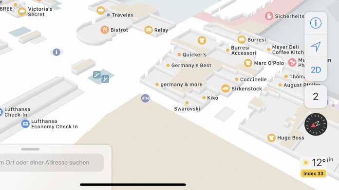 Flughafen Frankfurt Apple Maps