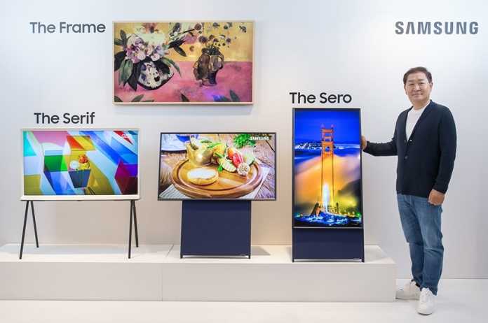 The Sero ist Teil von Samsungs Lifestyle-TV-Serie, zu denen auch The Frame und The Serif gehören.