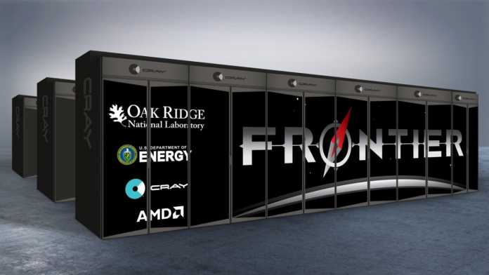 Cray-Supercomputer &quot;Frontier&quot; für Oak Ridge mit AMD-Chips.