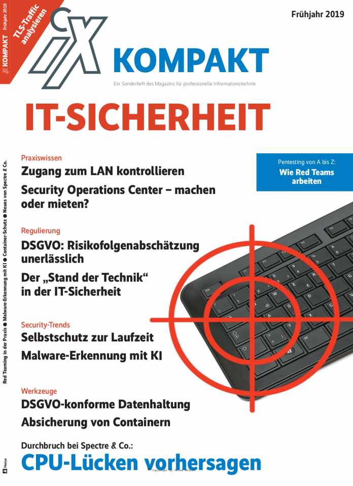 iX-Sonderheft IT-Sicherheit jetzt digital erhältlich