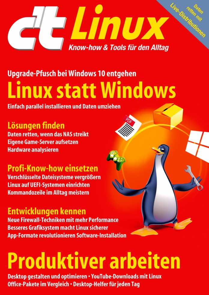 c’t Linux: 2019: Jetzt von Windows auf Linux umsteigen