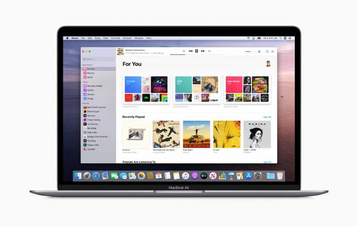 Die neue Musik-App übernimmt die iTunes-Bibliothek in macOS 10.15.