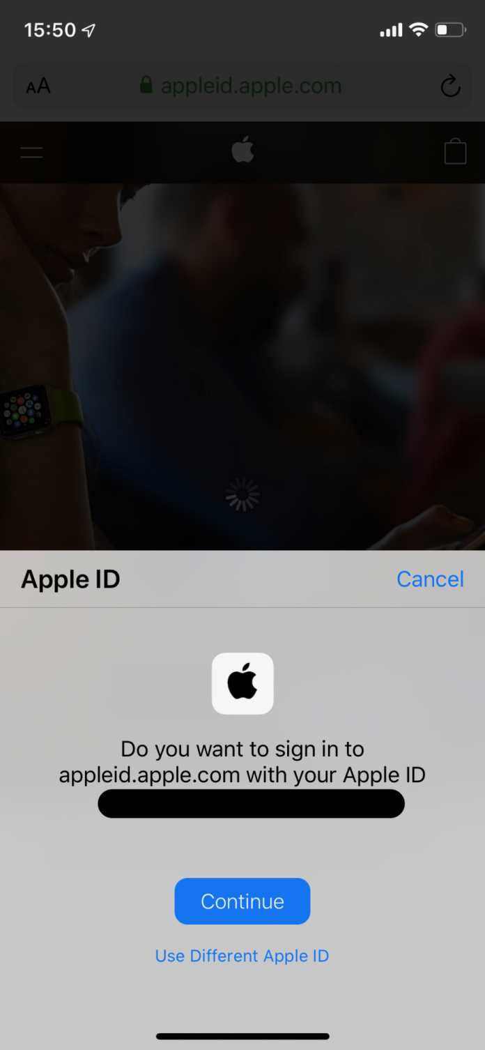 Testlauf bei Apples Web-Diensten: Gesicht hinhalten statt Passwort eintippen.